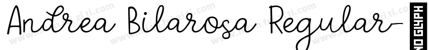 Andrea Bilarosa Regular字体转换